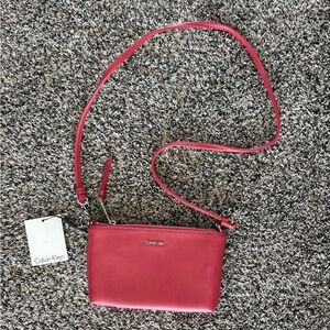 Calvin Klein Vibrant Red Crossbody Bag